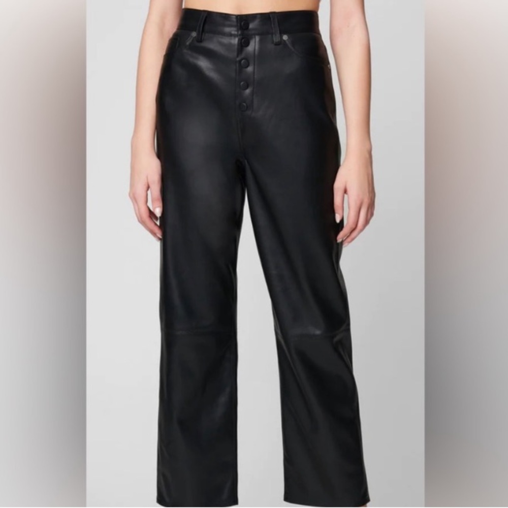 Blank NYC vegan leather Baxter pants size 28 nowhere road